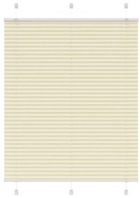 Tenda Plissettata Crema 105x100 Cm Larghezza Tessuto 104,4 Cm /