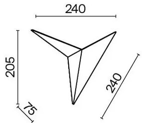 Maytoni C808WL-L3B - Applique a LED TRAME LED/3W/230V nero