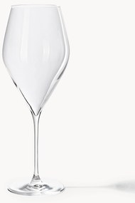Set di 4 bicchieri da vino rosso in cristallo Silvio