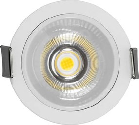 Faro da Incasso 7W Foro Ø55mm Bianco IP40 CCT BRIDGELUX LED 3 Parabole Colore Bianco Variabile CCT
