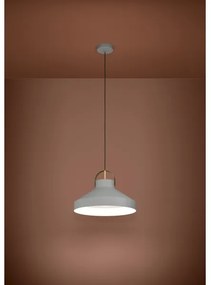 Eglo 390226 - Lampadario a sospensione con filo ESTEPONA 1xE27/40W/230V grigio