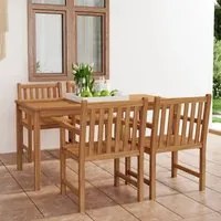 Set da Pranzo per Esterni 5 pz in Legno Massello di Teak cod mxl 36922