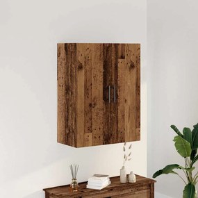 Mobile A Parete Legno Antico 69,5x34x90 Cm /