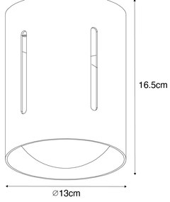 Plafoniera di design oro - Yana