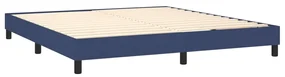 Giroletto a molle blu 180x200 cm in tessuto