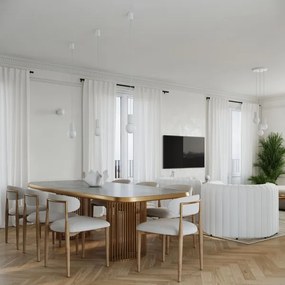 Sollux SL.1711 - Lampada da tavolo HALO 1xG9/8W/230V diametro 12 cm bianco