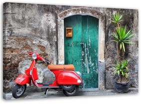 Quadro su tela, Vespa scooter Toscana