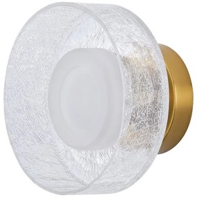 Applique a LED LED/8W/230V 3000K oro/limpido