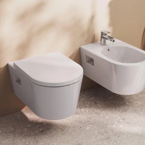 Vaso WC sospeso HANSGROHE elupura original s, con rimless sedile incluso P 54 x L 36 x H 32 cm