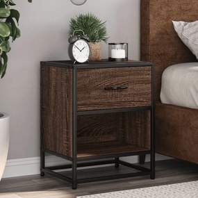 Comodino Rovere Marrone 40x31x50 Cm İn Truciolato /