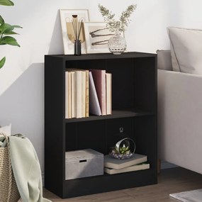 Libreria Nera 60x24x76 Cm İn Legno Multistrato /