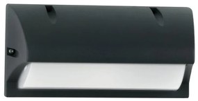 Applique moderno da esterno ATLANTA-AP nero IP54 E27 INTEC