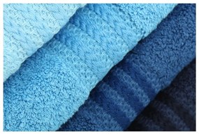 Set di 4 asciugamani in cotone blu Sky, 50 x 90 cm - Foutastic