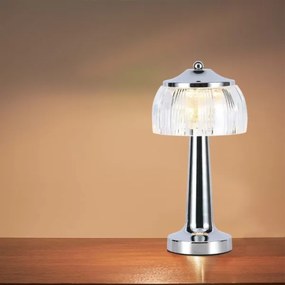 Lampada da tavolo LED dimmerabile LED/1W/5V 3000-6000K 1800 mAh cromo