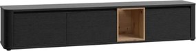 Mobile TV Sospeso 3 Ante 215x40x40 Con Vano A Giorno Lehman Rovere Scuro