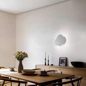 Applique Cloud, grigio, larghezza 38 cm, metallo, nuvola, G9 Cloud TK Lighting, dimmerabile, Alluminio / Grigio / Zincato, Cameretta, Metallo, Giovanile, Applique
