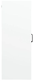 Armadietto pensile a parete bianco lucido 69,5x34x90 cm