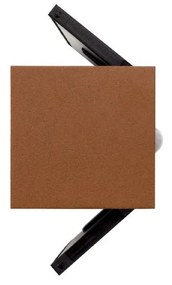 Applique LED Solare Corten Rettangolare con Sensore di Movimento Colore Bianco Naturale 4.000K