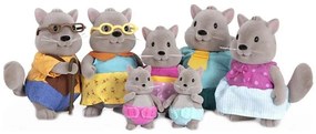 Li'l Woodzeez - Set di giocattoli Famiglia di scoiattoli BUSTLEBERRY