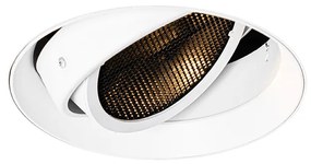 Faretto da incasso moderno bianco GU10 AR111 rotondo senza cornice - Oneon Honey