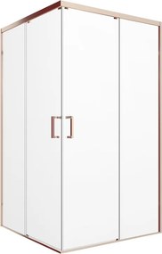 Lato per box doccia angolare scorrevole Jazz dritto H 200 x L 70 cm, sp 6 mm dorato vetro senza finitura / trasparente