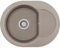 Lavello Tondo Elleci incasso Easy ROUND 600 Granitek Grigio Tortora LGYR6043