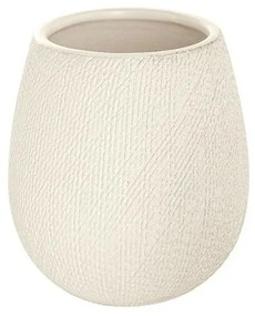 Portaspazzolino in Ceramica Bianco da Appoggio con Gusto Etnico Safari