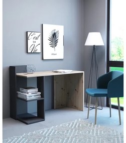 Scrivania MARLO rovere artisan/antracite