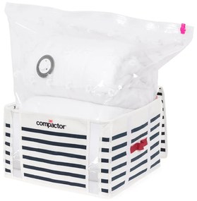 Scatola per abiti Medium Mariniere 3D Vacuum Bag, 125 l - Compactor