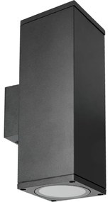 Applique da esterno 2xGU10/35W/230V IP54 quadrato nero