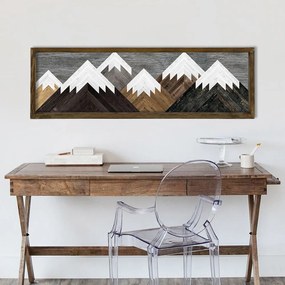 Pittura murale Montagne, 120 x 35 cm - Evila Originals