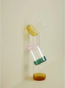 Vaso in vetro con fondo turchese Kiosk - Hübsch