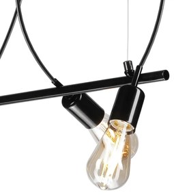 Lampadario su corda TARO 3xE27/60W/230V nero