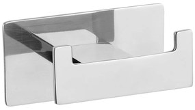 Gancio autobloccante in acciaio inox in argento lucido Genova Shine - Wenko