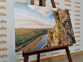 Quadro su tela – Vista sul fiume e foresta