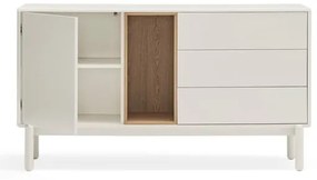 Cassettiera color crema 140x76x40 cm Corvo – Teulat