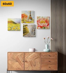 Set di quadri – Pittura a olio in stile romantico