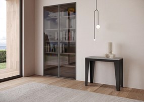 Consolle allungabile Flame Evolution in Antracite - Due Dimensioni Disponibili, 90x40/196 / Cemento