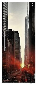 Anta per porta scorrevole esterno muro Urban in vetro multicolore, L 88 x H 215 cm spessore 10 mm, apertura destra