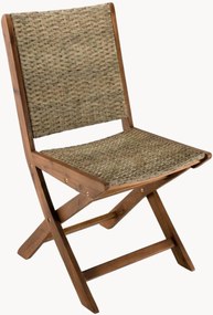 Set di 2 sedie da pranzo pieghevoli da giardino in legno di acacia Vick