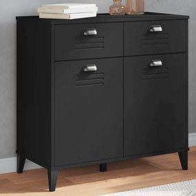 Credenza Vıken Nera 80x40x80 Cm İn Legno Multistrato /