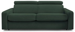 Divano in verde scuro allungabile 195 cm Monaco – Bobochic Paris