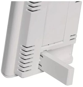 Stazione meteo wireless con sveglia 2xAAA bianco