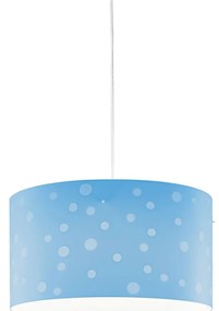 Lampadario Moderno Pois Polilux ® Blu Pastello 3 Luci E27