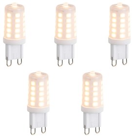 Set di 5 Lampadine LED G9 a Dimmer Opale 3W 250lm 2200K