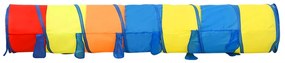 Tunnel Gioco Bambini 250 Palline Multicolore 245 cm Poliestere