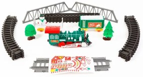 Trenino natalizio a LED, alimentazione 2xAA, bianco caldo