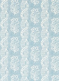 Zoffany Carta da parati Dabu Stripe - Wedgwood Blue