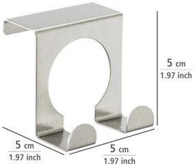 WENKO 8411100 - Gancio 5x5 cm inox/argento