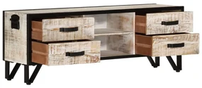 Mobile porta tv 110x30x41 cm in legno massello di acacia